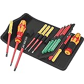 Wera 05006611001 Kraftform Kompakt VDE 17 Universal 1 Tool Finder, 17 Pieces, Red