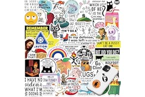 AzureRay Pegatinas para Kindle, 100 Stickers para Kindle Aesthetic, Pegatinas Kindle, Stickers para Diario y Portátil, Vinilo Impermeable, Diseños Bookish, Graffiti y Motocicleta