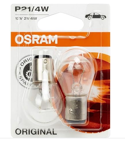 10 X Eurolec 566 P21/4W BAZ15D Bulb 12v 21/4w Off Set Pins - Fog & Tail - View #8