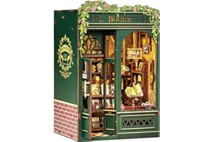 Cutefun Book Nook Kit - Casas de muñecas para Adultos, Artículos de decoración para el hogar de Alta Gama, Mujeres como para Hombres(Owl Bookstore)