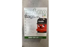 PAXANPAX Numatic 604015 Numatic Vacuum 604.015 Lot de 10 sacs d'aspirateur F_R Henry Hetty Hoover NVM1CH
