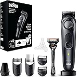 Braun Series 7 Rasoio Elettrico Barba Con Lama Barba Problade, Regolabarba Uomo 40 Lunghezze, Accessori Da Barbiere, Base Di 