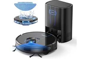 ‎LARESAR Laresar L6 Nex Saugroboter mit Wischfunktion, Roboter Staubsauger mit 3500Pa Saugroboter 3L Automatischem Staubsauger mit Absaugstation Editierbare Karte ideal für Tierhaare Teppiche Hartboden