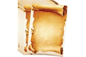 Pusteblume Grusskarten Vintage Letter Paper DIN A4 30 Sheets White Antique Pirate Look Ideal for Invitations and Letters