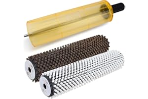 RaceWax Snowboard 300mm Roto Brush Wax Kit Axle-Shield with Nylon and Horsehair Brush - Snowboard waxing kit - (ZL-7000)