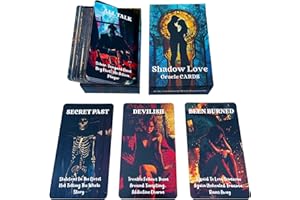 BAIYOOBAI Shadow Love Oracle, Love Relationships Oracle Cards, Love Messages Oracle Cards, Insightful Self-Reflection Oracle Cards Deck for Beginner