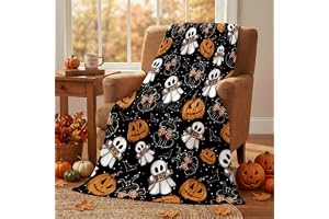 Artoid Mode spöken katter pumpor halloween fleece filt överkast 125 x 150