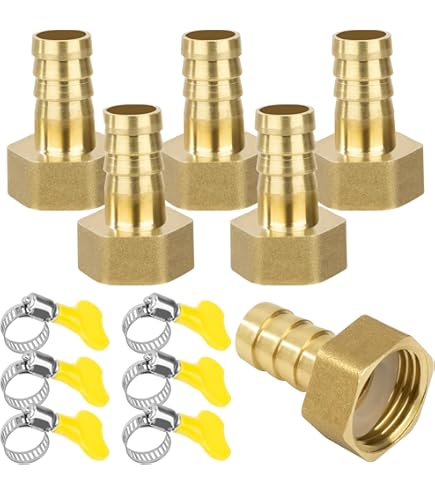 Raccordo A Gomito Filettato Femmina Con Staffa A Muro 1/2" X 16 In Ottone - Foto 6