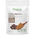 Organix Treasure Pure & Natural Aritha/Reetha/Ritha/Soapnuts (Sapindus Mukorossi) Powder For Silky & Smooth Hairs, 100gm