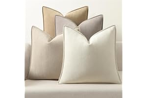 ZWJD Fundas Cojines 50x50 Set de 4 Fundas de Cojines de Chenilla, Funda de Cojin Decorativos Elegantes, Suaves y Lujosos para Sofá, Cama y Decoración del Hogar