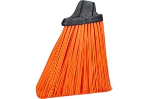 EASY PEASY MATE Garden Broom Head with Hard Bristle Broom - Yard Brush Heavy Duty Outdoor for Home Garage Patio Decking Caravan – Indoor Floor Sweeping Brush with Fitted Broom Head Bracket