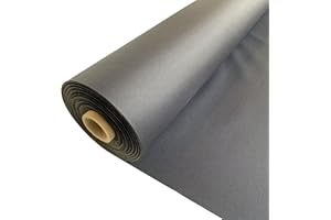 E. U. FABRICS LTD EU Fabrics 7oz Waterproof Madrid Fabric - Fire Retardant Outdoor Cushions Tent Camp - Cloth for Outdoor Garden Furniture - Sewing for Crafts - Grey 1 Meter x 150cm