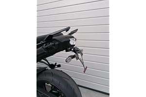 Kennzeichenhalter für Suzuki GSX-S 1000 GT 2022 EVO-Set GroFaTec Kennzeichenträger gsxs gt Nummernschild Träger Halter kurzes Heck Heckumbau für original Blinker und Koffer gsxs1000