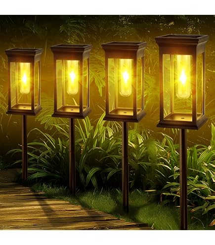 JSOT 6er Set Solarlampen Für Außen – IP65 Wasserdicht, Automatisches Ein-/Ausschalten, Warmes Licht Für Garten & Terrasse
