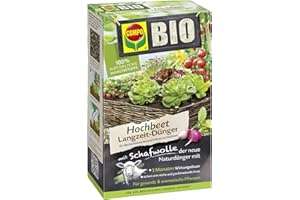 Compo Bio Engrais Longue durée pour Plate-Bande surélevée avec Laine de Mouton de 750 g, Vert