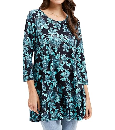 Leinen-Oberteil Damen – Oversize Langarmshirt Aus Musselin, 3/4-Ärmel, Lässig & Elegant