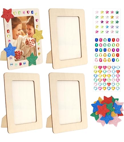 Lot de 6 Bricolage Cadres Photos pour Enfant DIY Cadre Photo Kits de Lot de 6 Bricolage Cadres Photos pour Enfant DIY Cadre Photo Kits de