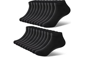 fitfets Sneaker Socken Herren Damen Baumwolle 10 Paar Sneakersocken Kurz Sneakersocken Socks Unisex Schwarz Weiß Grau