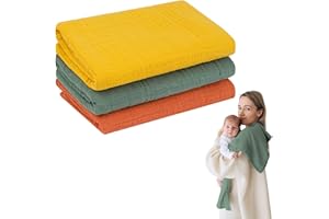 ‎FURORA BABY furora BABY Mulltücher Baby 80x80 cm XL groß | super Soft Musselin, Bio-Baumwolle, Oeko-TEX 100: schadstofffrei | Musselintücher Baby Spucktücher Mullwindeln, Mädchen, Junge, Neugeborene