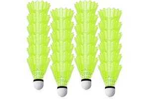 RobLuX Federball Badmintonbälle Nylon mit Hoher Stabilität und Haltbarkeit für Anfänger Indoor Outdoor Freizeittraining