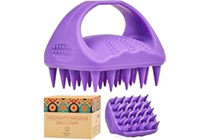 Beauty's Cult Massaggiatore Cuoio Capelluto e Corpo, Spazzola per Shampoo 100% Silicone Morbido, Esfoliante, Indeformabile con 25 Punte Massaggianti (Rosa)