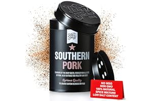 HOLY SMOKE BBQ Southern Pork BBQ Rub Mieszanka Przypraw do Barbecue Przyprawa do Steków Mięsa Mieszanka Przypraw do Grillowanych Potraw z Wieprzowiny Kurczaka i Grillowania Przyprawy Kuchenne 175g