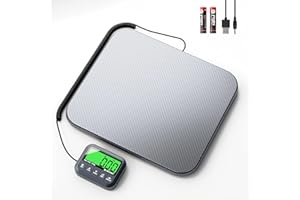 UNIWEIGH Digital Parcel Postal Scales 440lb,High Precision 0.35oz Postage scales for Packages with with Hold/Tare/Count,Commercial Parcel Weighing Scales for Small Business/Warehouse/Luggage,Grey