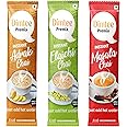 Chaizup Dimtee 1 Min Instant Assorted Tea Pack - 30 Sachets | Masala, Elachi & Adrak Flavours | 30 Servings | 375g (3 Packs, 10 Flavours Each)