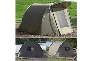 QUEST TACKLE Quest Stealth MK2 XL Pop Up Bivvy | 1 Man | Carp Fishing Tackle