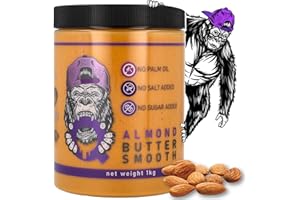 Q HONEY Creamy Natural Almond Butter 1kg | Unsalted Butter | Nut Butter | 100% Almonds | Vegan Butter | Plant-Based Protein | No Palm Oil