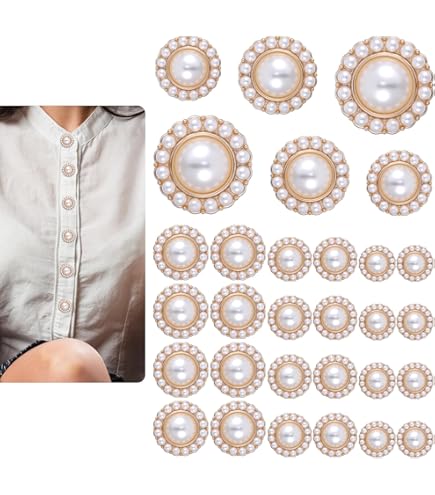 URROMA 30 stuks faux parel strass knoppen, witte heldere hartvormige knoppen, kristallen knopen, naaiknoppen, versieringen voor doe-het-zelf ambachten, 12,5 mm URROMA 30 stuks faux parel strass knoppen, witte heldere hartvormige knoppen, kristallen knopen, naaiknoppen, versieringen voor doe-het-zelf ambachten, 12,5 mm