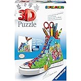 Ravensburger - 3D Puzzle Portapenne Sneaker Super Mario Edition, 108 Pezzi, 8+ Anni