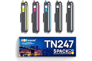 5er-Pack TN247 Kompatibel für Brother TN-243CMYK Toner Brother MFC L3750CDW MFC-L3750CDW Toner MFC-L3770CDW TN247 TN243 TN243CMYK DCP-L3550CDW HL-L3210CW HL-L3230CDW MFC-L3730CW