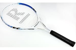 RANSOME SPORTING GOODS Ransome Master Drive Senior Tennis Racket - White/Blue/Black