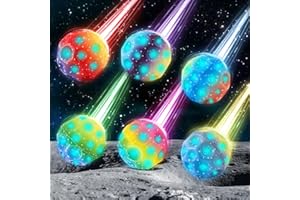 BOOAEE Astro Jump Ball, Balle Rebondissantes Enfant Balles Rebondissantes, Space Ball Super High Bounce, Rebondissante, Moon Balls, Balles Rebondissantes Planétaires,Space Bouncy Ball Pour Enfants (6 Pièces)