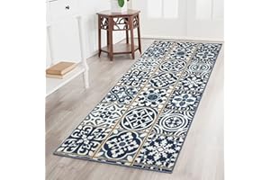 Floordirekt Tappeto a passatoia Swansea per cucina, corridoio e soggiorno, tappeto con passanti sottili, antiscivolo e antistatico, per corridoio, passatoia (80 x 500 cm)