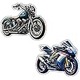 magneverse Classic Bullet Motorcycle & Sports Bike Fridge Magnet Set for Bikers, Fridge Magnets Bike, Premium Acrylic Fridge Magnets for Kitchen Decor & Home Decor (Set of 2 Bike Magnet for Fridge)