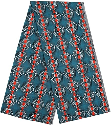 Maynowax - Tessuto in cera Pagne Wax africano, 100% cotone, 2 anni, 1,80 cm