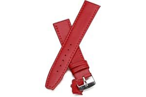 GL LEATHER ACCESSORIES Ladies Womens Leather Thin Watch Strap 19 Colours 12mm - 24mm