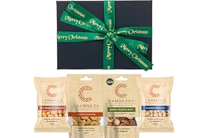 Luxury Nuts Snacks Hamper Gift | Baked Truffle Nuts | Salted Cashews Peanuts | Dry Roasted Peanuts | Food Hamper Gifts for Men and Women | Gifts for Him and Her by WALTNEYS (Merry Christmas (Green))