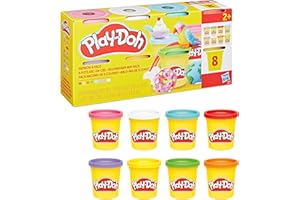 Play-Doh Rainbow Colours Modelling Compound Pack, Non-Toxic Mini Cans for Party Bags & Classroom Rewards, Mix, Mould & Create with Bright Colours, Arts & Crafts Toy for Kids 2+, Stocking Fillers
