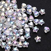 Acryl kraal hart pastel lila 17x20mm (per stuk) | FRIS! Kralen en Sieraden
