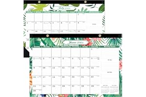 YIPUETERNITY 2024 Calendar, Wall Calendar From July 2023-Dec.2024 18 Monthly, Twin-Wire Calendar 2023-2024, 43 x 30cm Wall Hanging Calendar with Thick Paper, New Year Large Calendar For Home Office School(B)