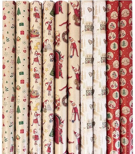 5 Rotoli Foglio Di Carta Da Regalo 43cm*3m Di Carta Da Pacchi