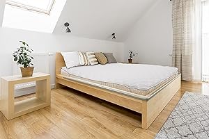 Abeil 1500001812 su Materasso Arrotolato, Poliestere, Bianco, Grande, 140 x 200 cm