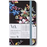 IF Bookaroo A6 G&uuml;nl&uuml;k Siyah &Ccedil;i&ccedil;ek Desen