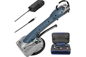 Ovshnrr Machine à Carrelage électrique, Carreaux de Mur de Sol de 0,1 à 1,2 m Système de Nivellement de Carreaux 10 Vitesses Portable avec Ventouse 125 x 125mm 45kg, Batterie au Lithium x 2