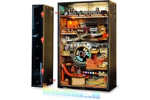 ROKR Marble Run MR03S - Kits de modelo de hip-hop para decoración de escritorio, activación de sonido, sincronización de música, mundo paralelo