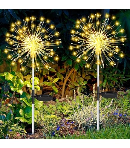 Joycome Tuindecoratie zonne-verlichting, 2 stuks, 150 leds, paardenbloem, 8 modi, zonne-stekker, tuinverlichting, waterdicht, buiten, balkon, terras, bloem