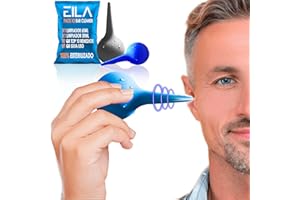 EILA Limpiador de Oídos Adultos y niños - Pack 2 Jeringuillas 35 ml + 65 ml para la Limpieza y Higiene con Agua a Presión - Kit Jeringa Limpia Oidos Quita Tapones de Cera